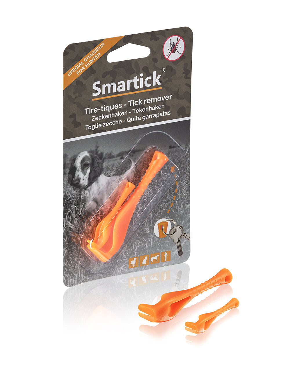 Smartick Tick Removers (2 Sizes + Keyring Hole)