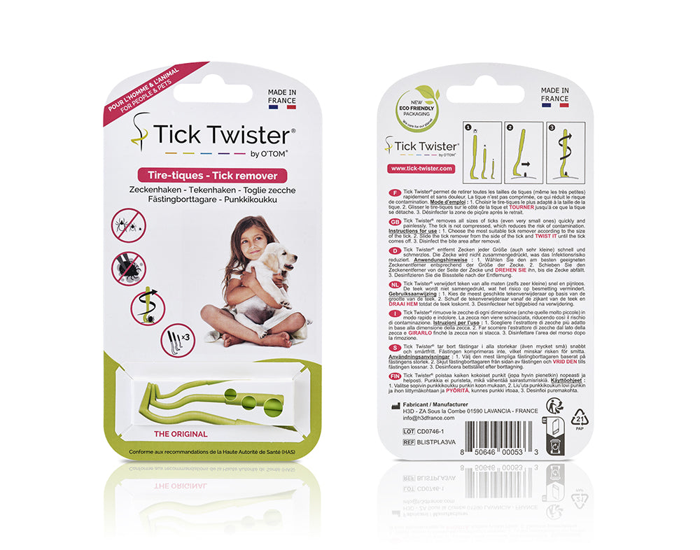 Tick Twister Tick Removers - Cardboard Packaging (3 pieces)