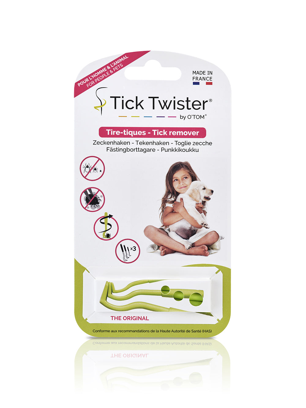Tick Twister Tick Removers - Cardboard Packaging (3 pieces)