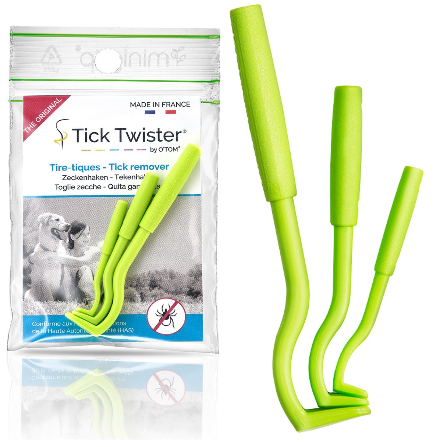 Tick Twister Tick Removers - Polybag Packaging (3 pieces)