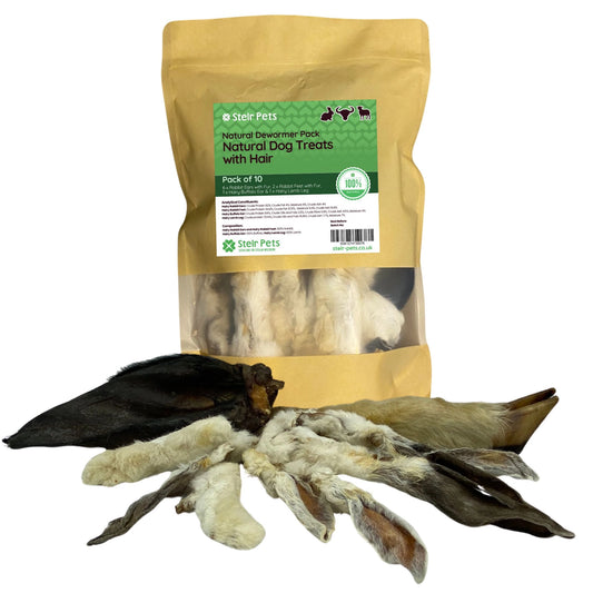 Natural Dog Treats with Hair - Natural Dewormer
