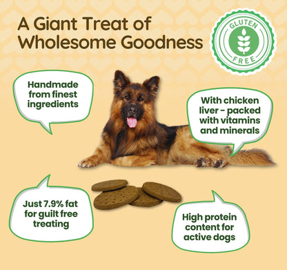 Grain Free Giant Biscuits with Dried Chicken Liver (520g) 